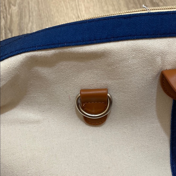 Canvas Bag - Blue and Tan - Picture 3 of 10